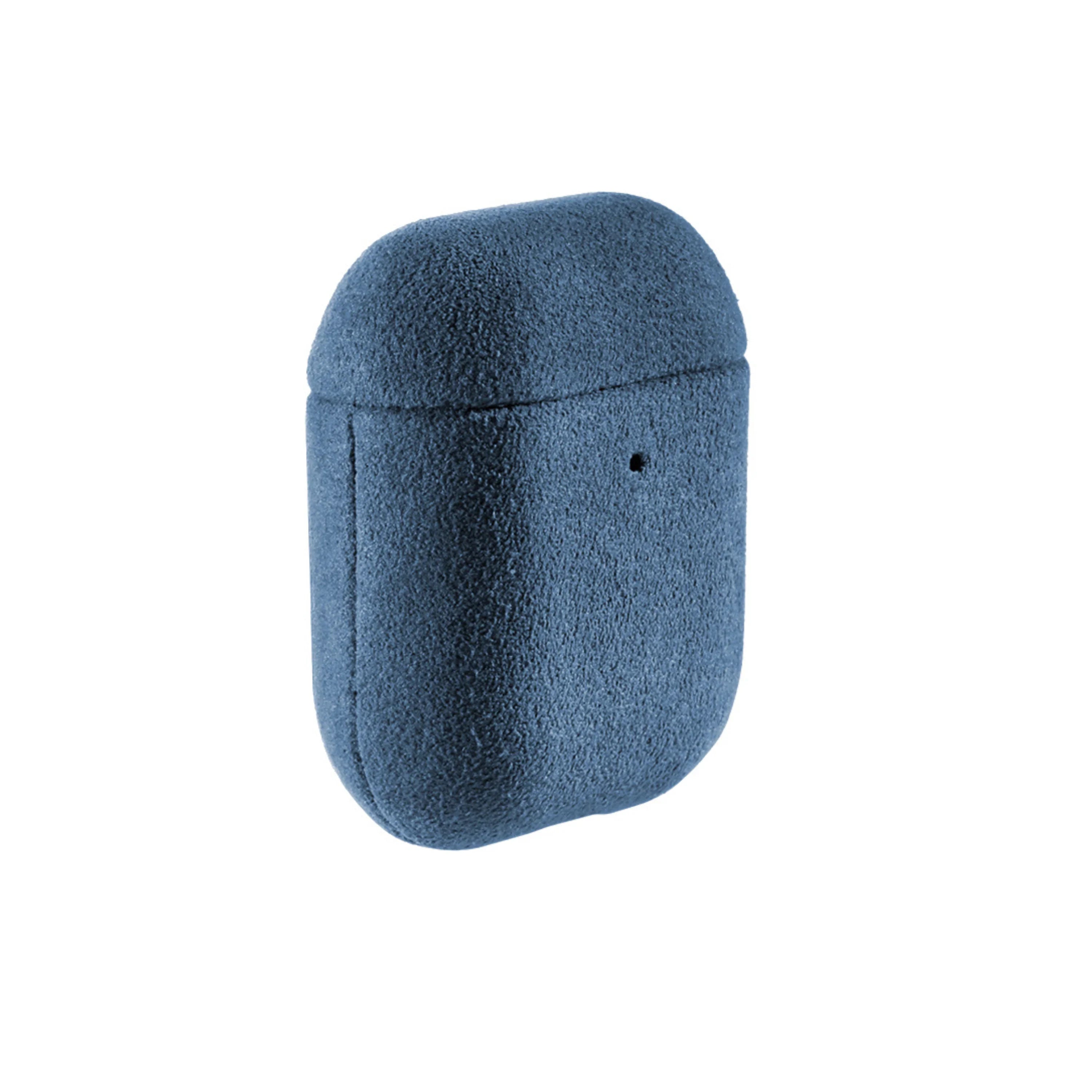 AirPods 1/2 Gen Alcantara Hoesje - Ocean Blue