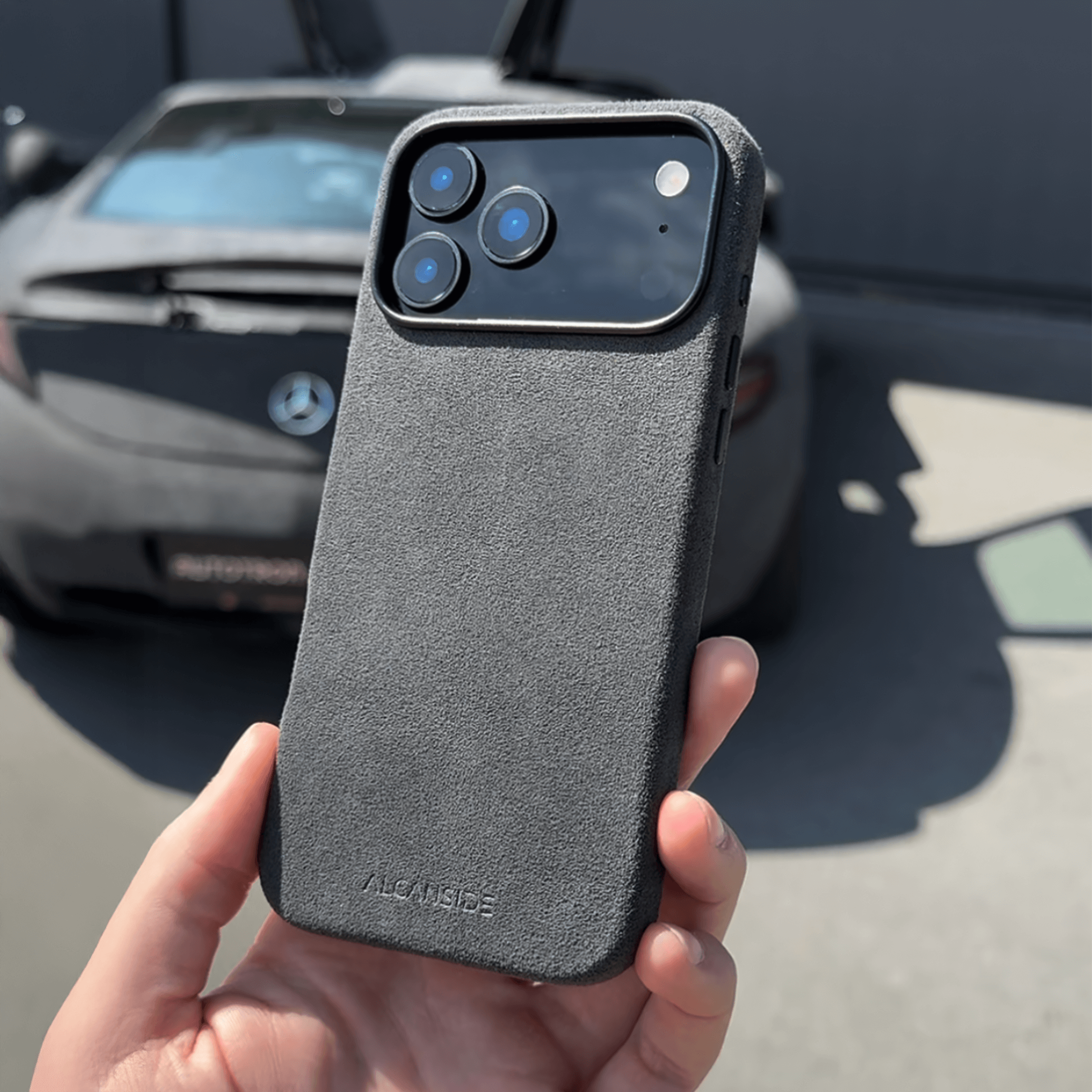iPhone Alcantara Case - Space Grey