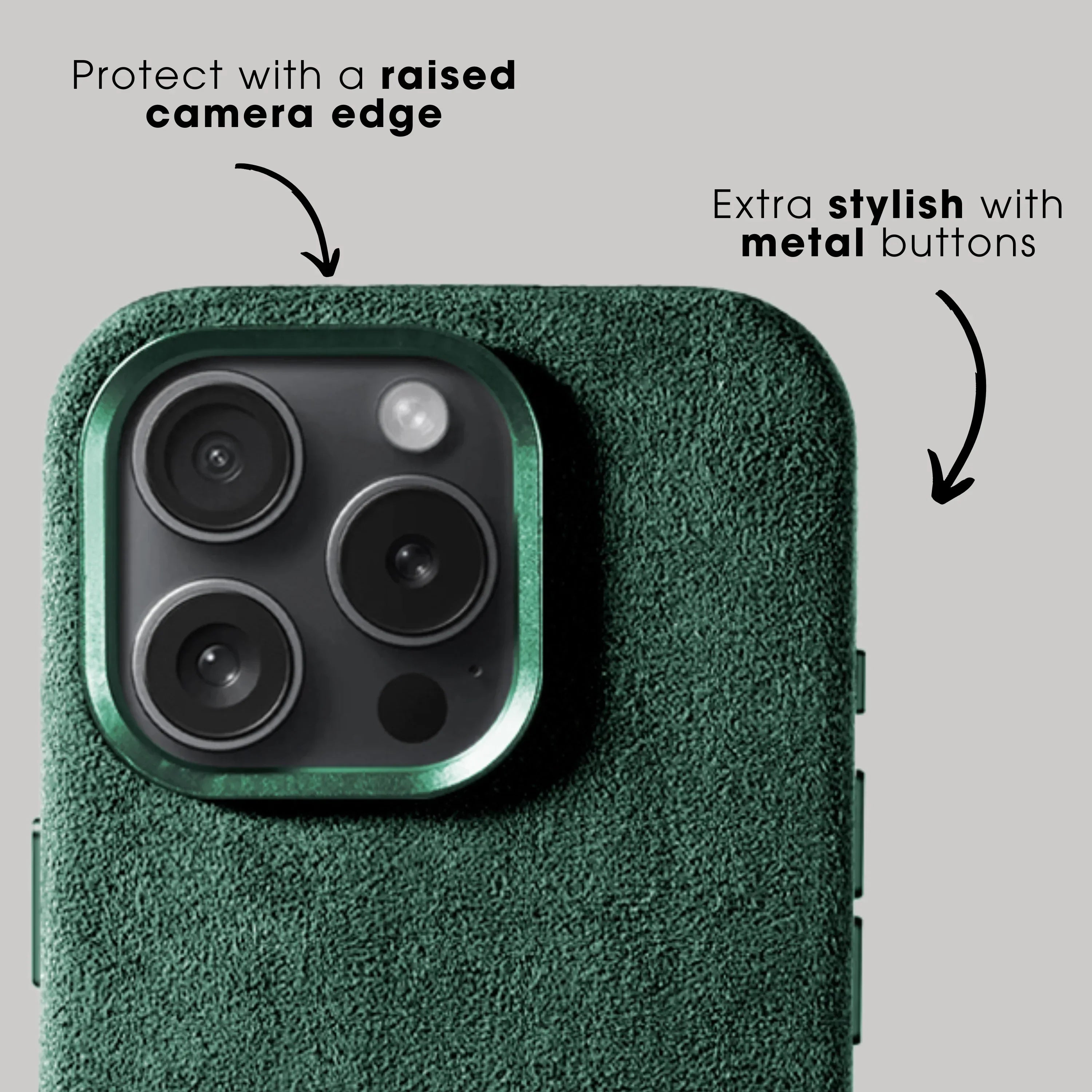 iPhone 16 Pro Max - Alcantara Case- Midnight Green