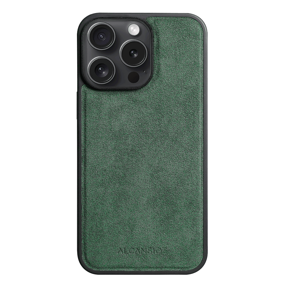 iPhone 13 Pro - Alcantara Case With MagSafe Magnet - Midnight Green - Alcanside