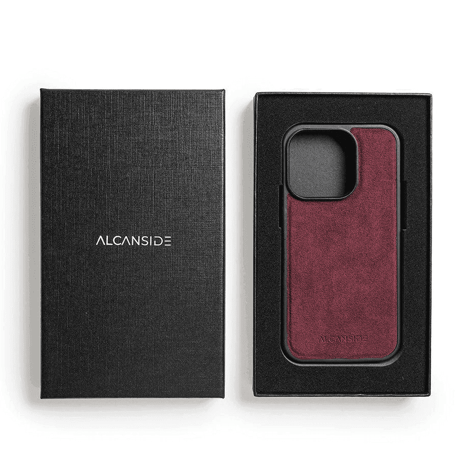 iPhone 13 Pro - Alcantara Back Cover - Red