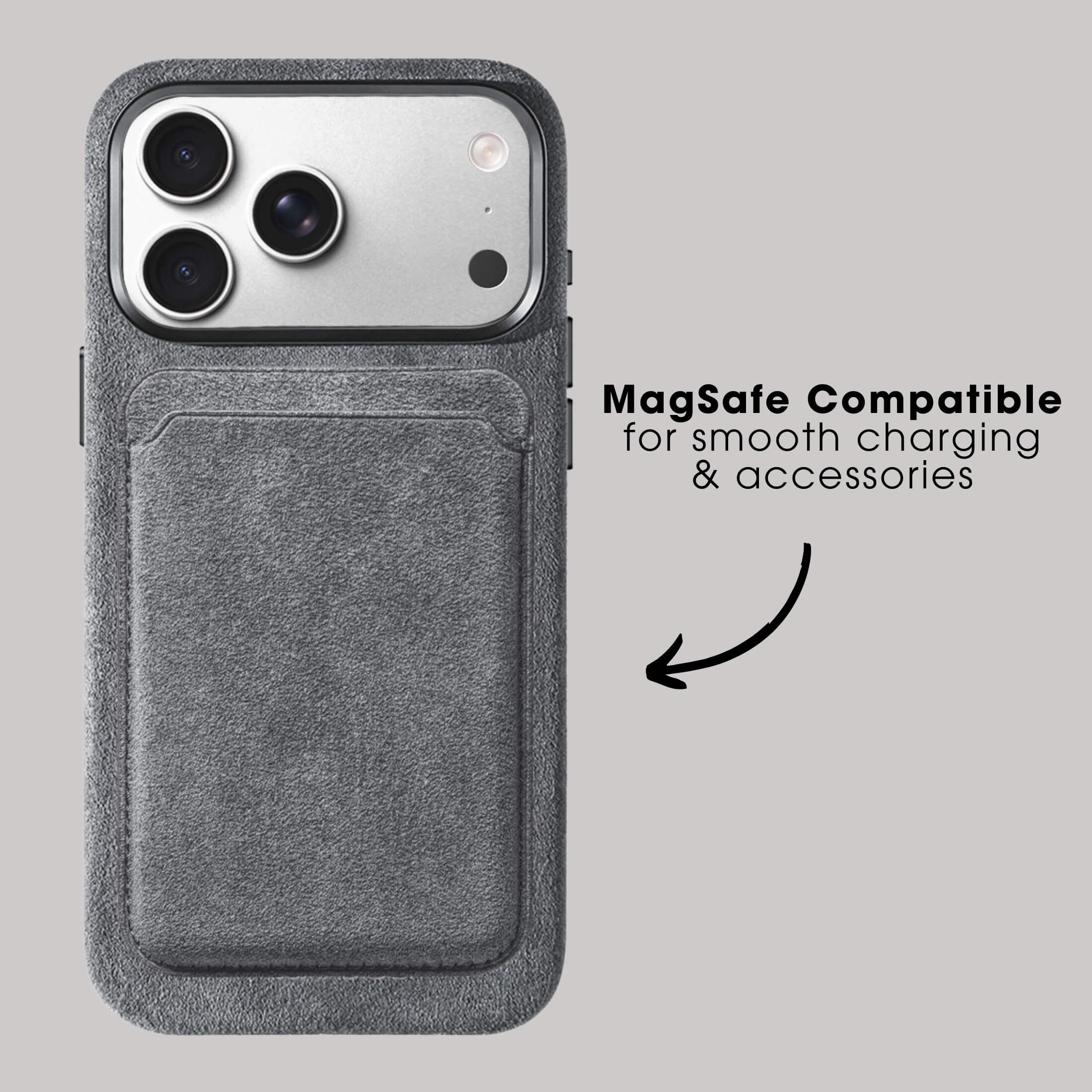 iPhone Alcantara Case - Nardo Gray