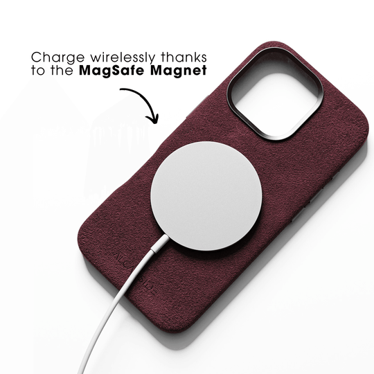 iPhone Alcantara Case - Wine Red