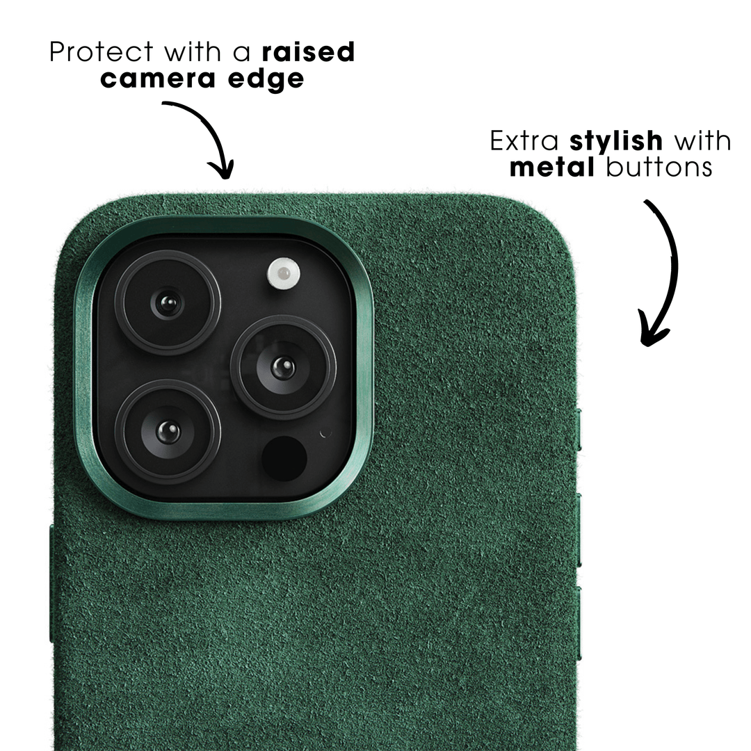 iPhone 16 Pro Max - Alcantara Case- Midnight Green