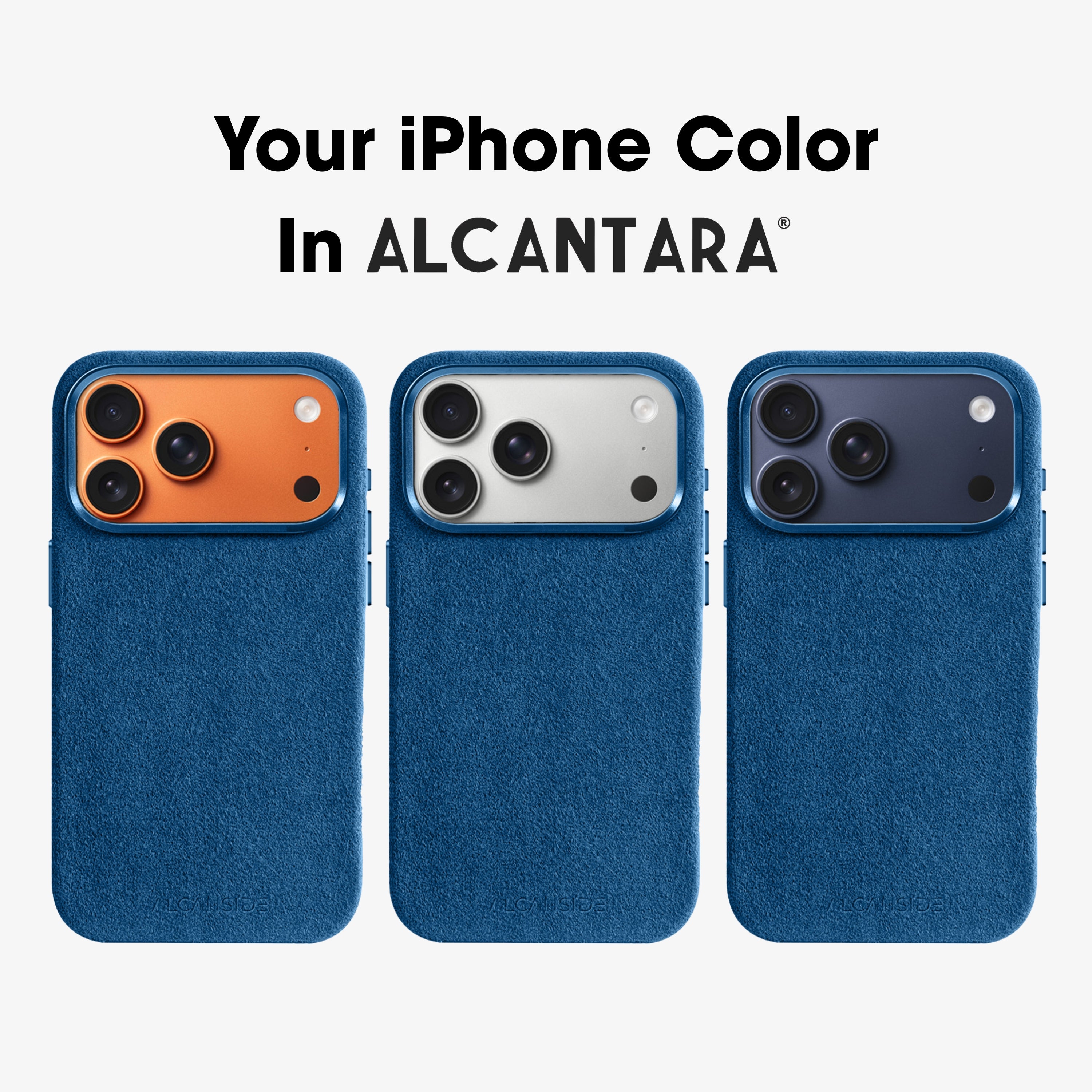 iPhone 17 Pro Max - Alcantara Case - Ocean Blue