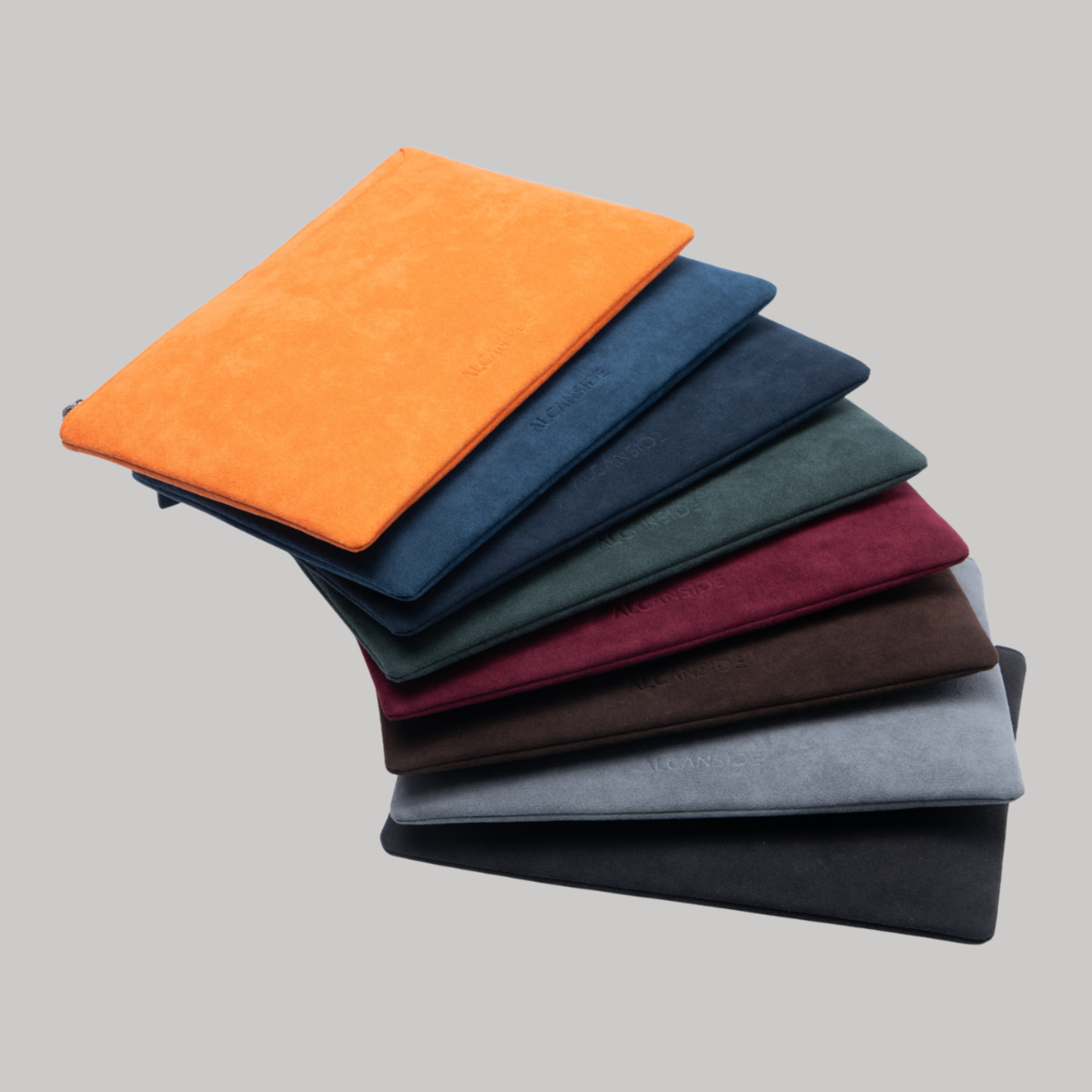 Alcantara Pouch - Ocean Blue