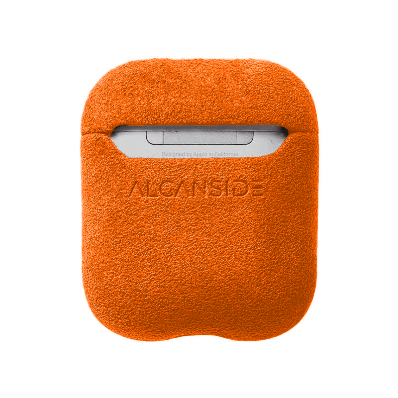 AirPods 1/2 Gen Alcantara Case - Orange - Alcanside