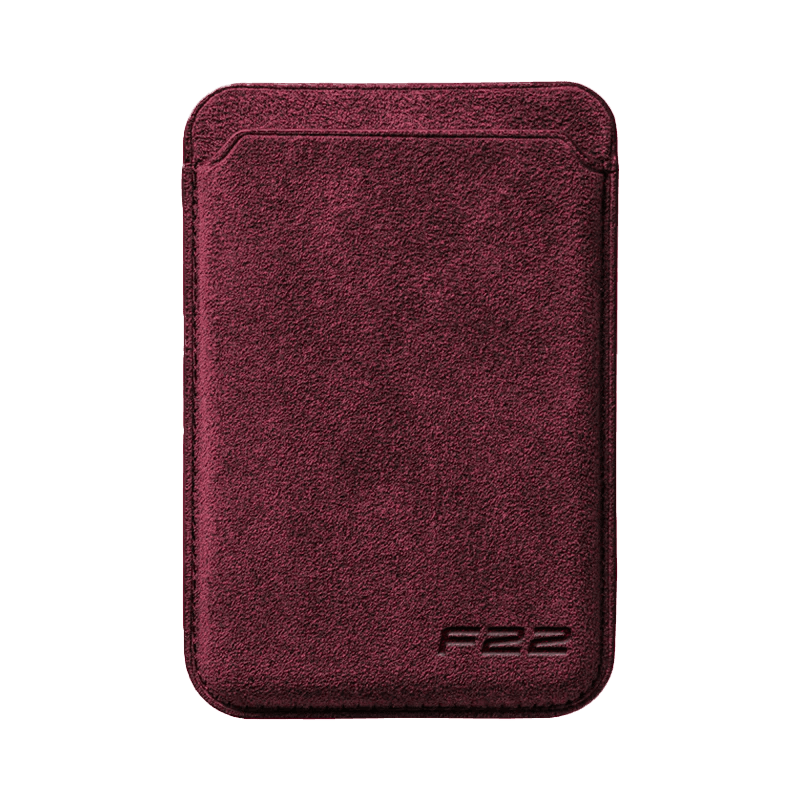 Donkervoort F22 - Alcantara MagSafe Wallet - Red - Alcanside