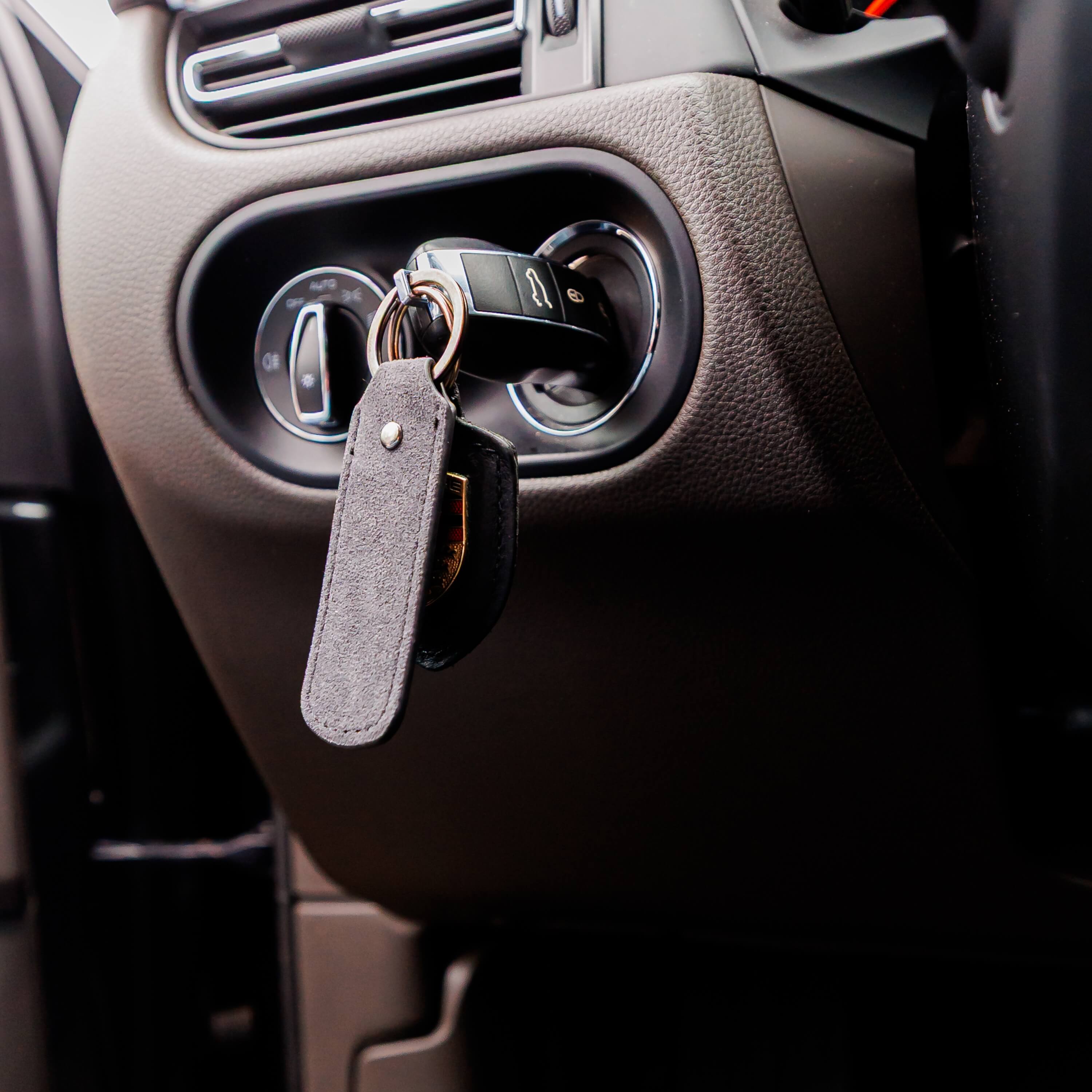 Alcantara Keychain - Space Grey