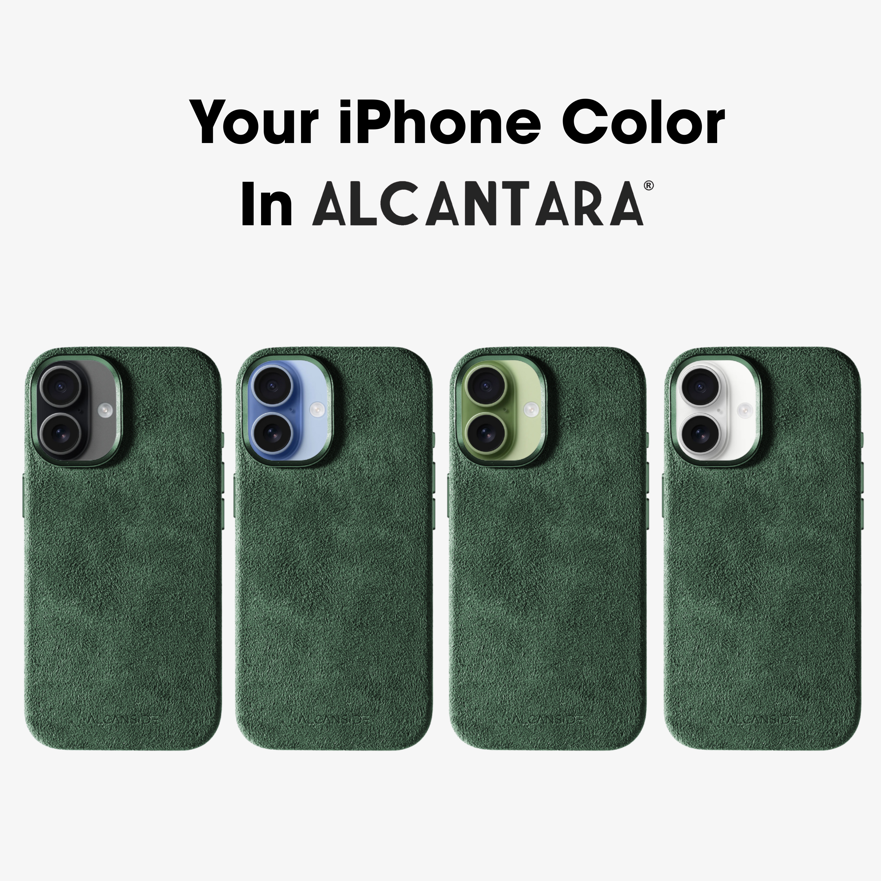 iPhone 17 - Alcantara Case - Midnight Green