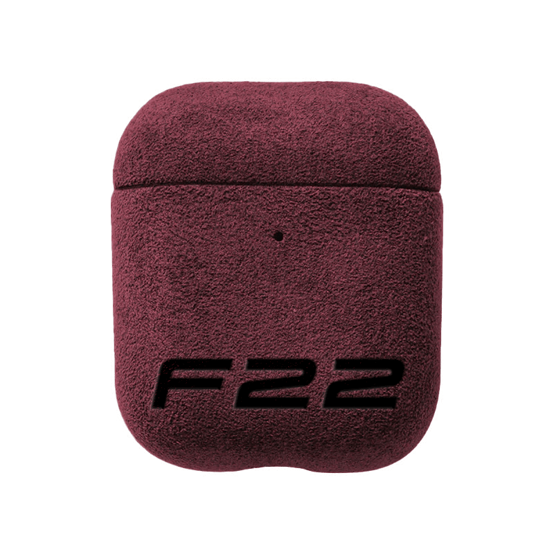 Donkervoort F22 - AirPods 1/2 Gen Alcantara Case - Red - Alcanside