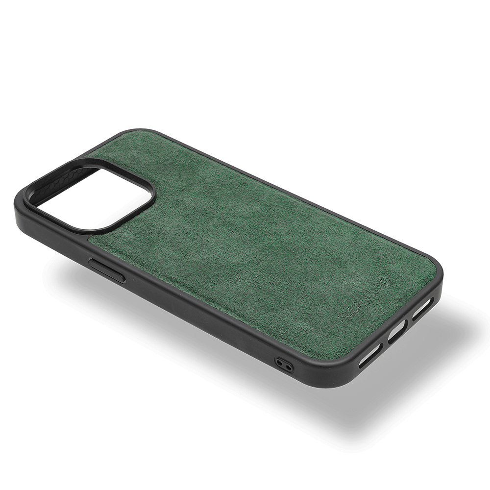 iPhone 14 Pro Max - Alcantara Case With MagSafe Magnet - Midnight Green - Alcanside