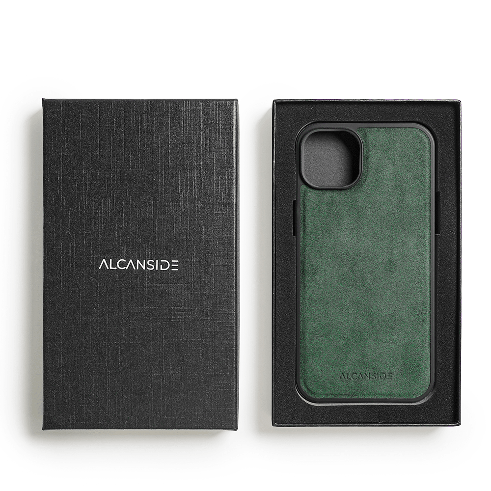 iPhone 13 - Alcantara Case With MagSafe Magnet - Midnight Green - Alcanside