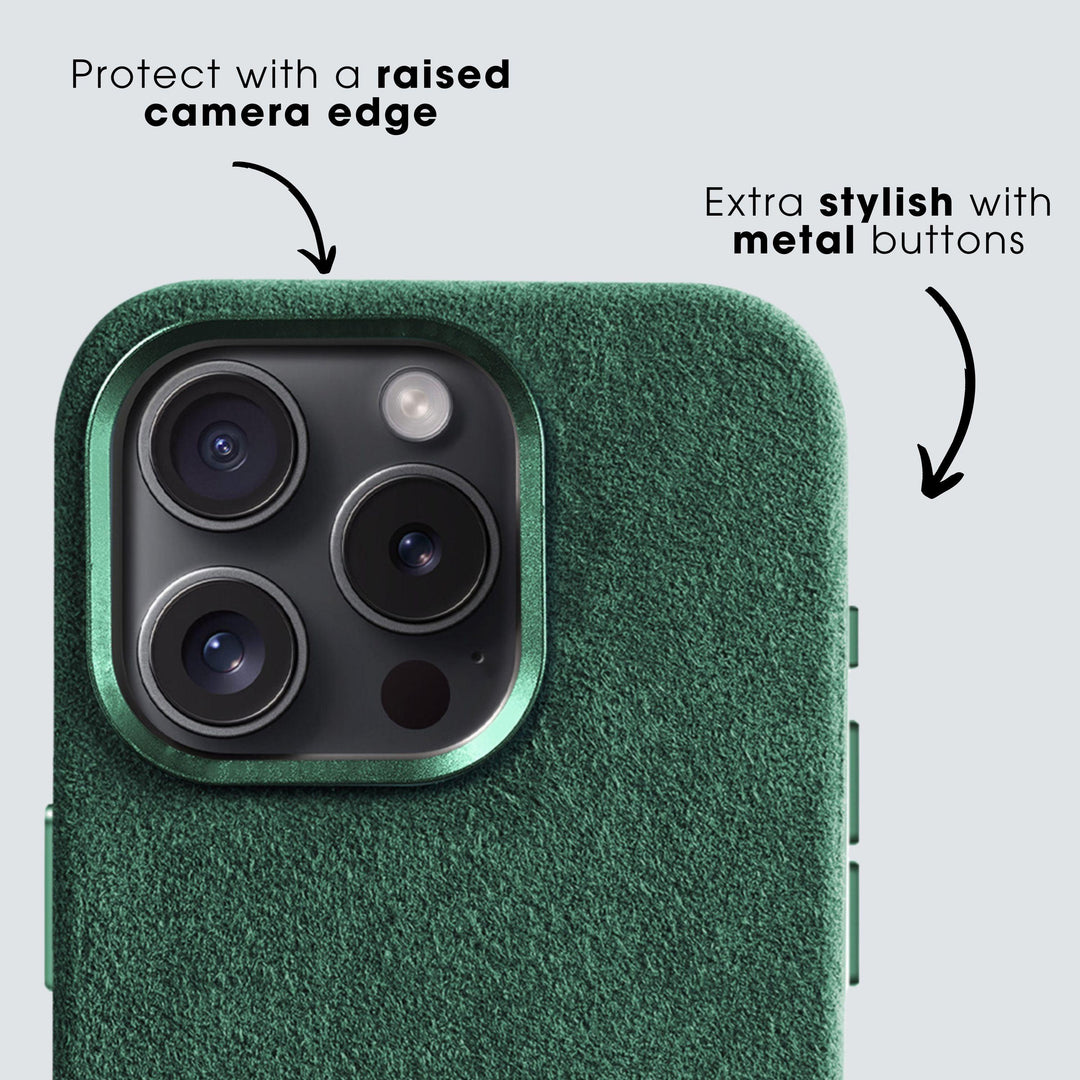 iPhone 11 Pro Max - Alcantara Case- Midnight Green - Alcanside