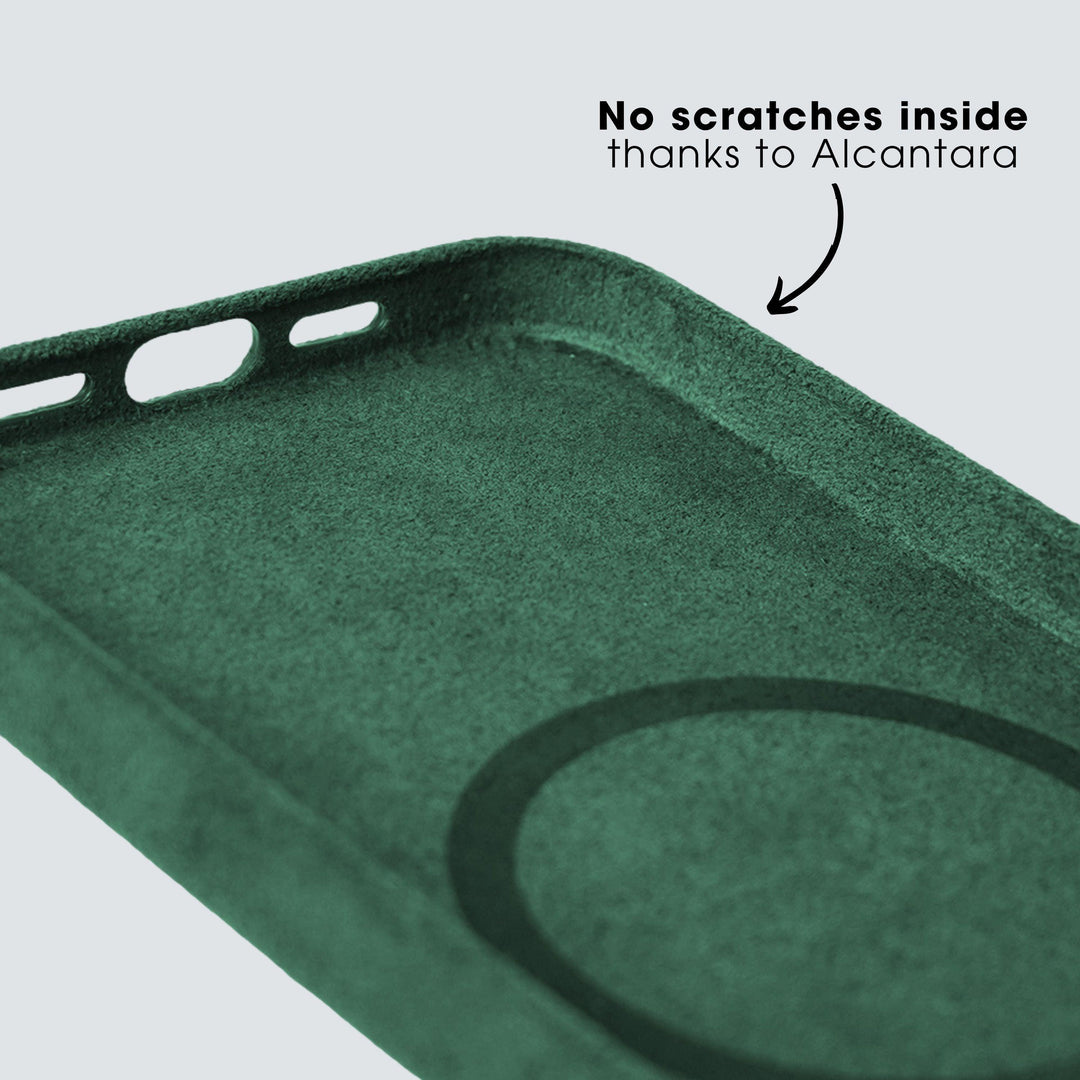 iPhone 15 Pro Max - Alcantara Case- Midnight Green - Alcanside