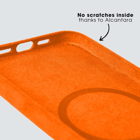 Limited Edition - iPhone 13 Pro - Alcantara Case - Orange - Alcanside