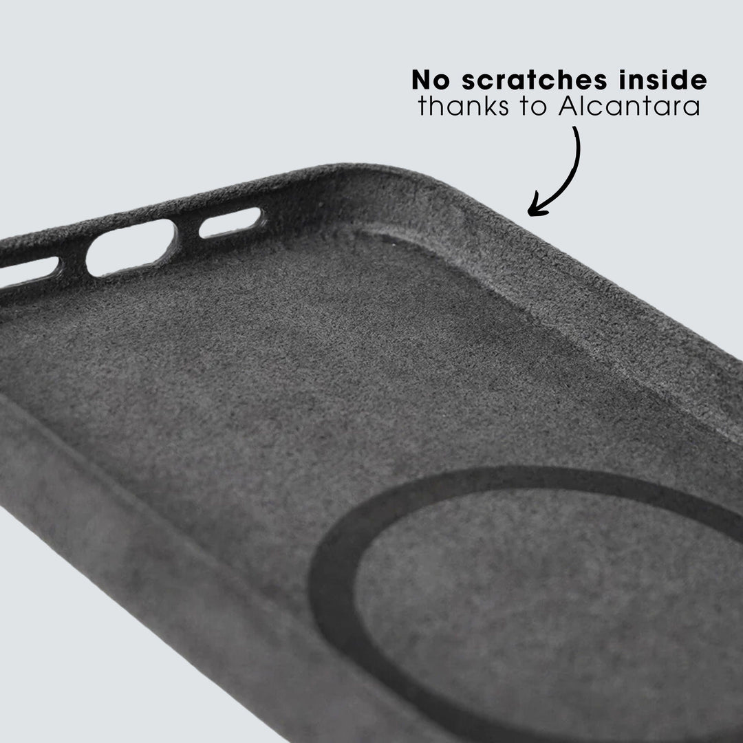 iPhone 14 - Alcantara Case - Space Grey - Alcanside