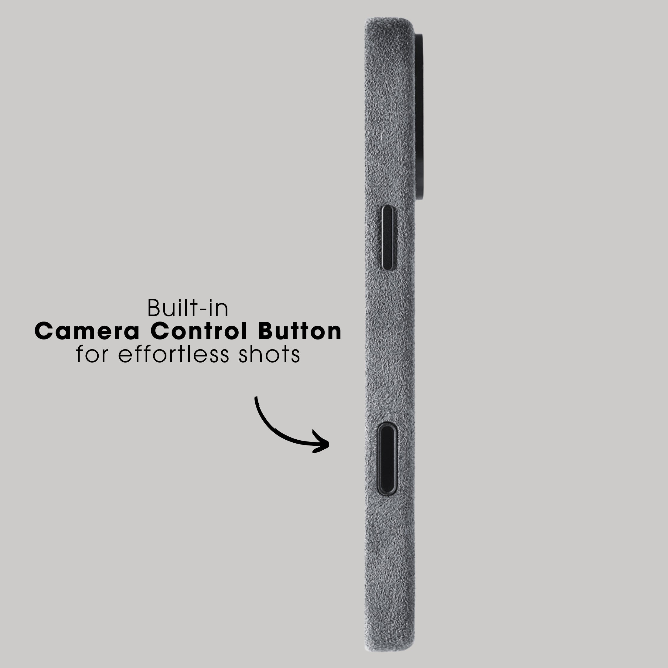 iPhone Alcantara Case - Nardo Gray