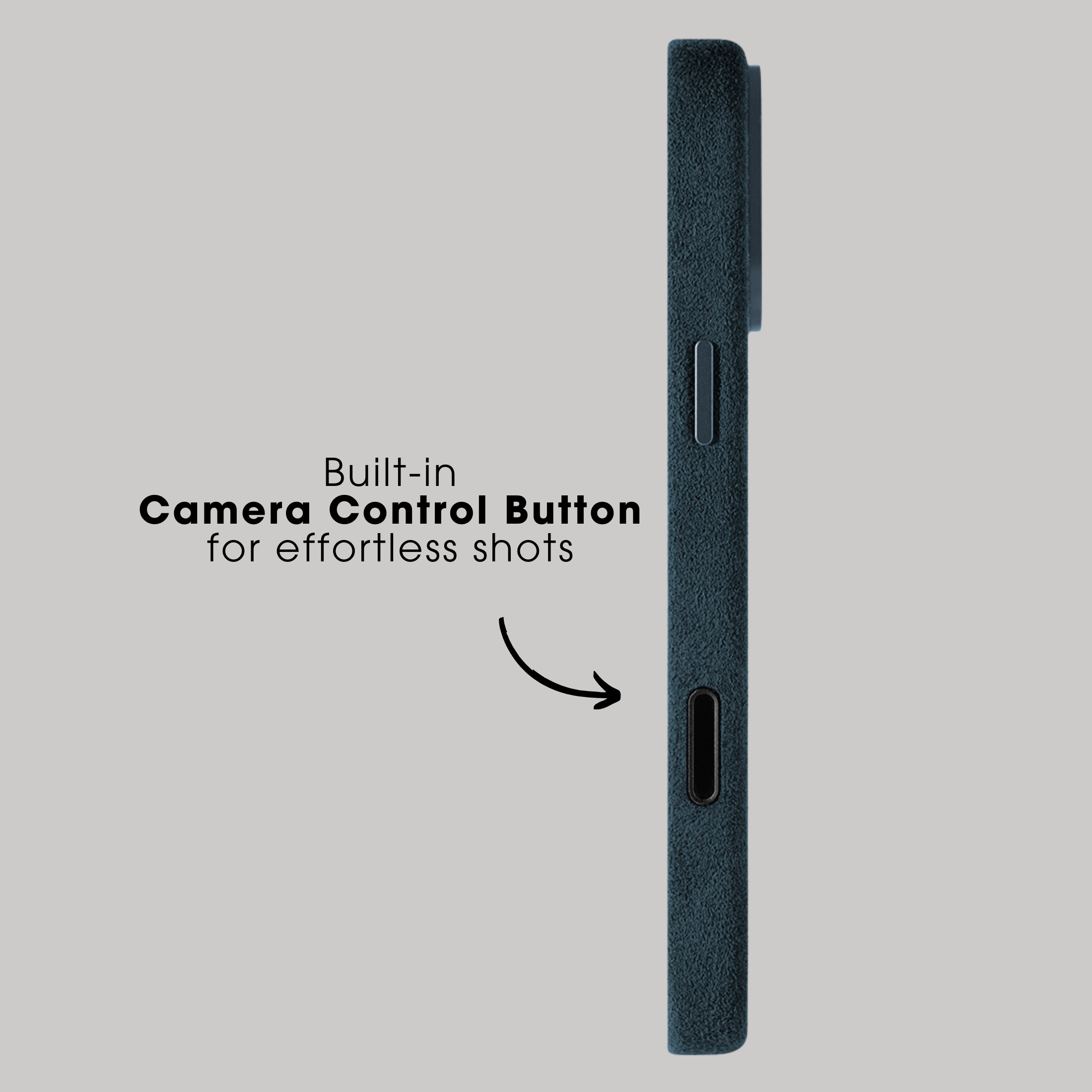 iPhone Alcantara Case - Navy Blue