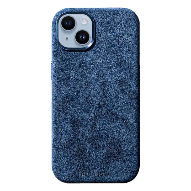 iPhone 15 - Alcantara Case - Ocean blue - Alcanside