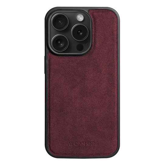 iPhone 16 Pro Max - Alcantara Back Cover - Red