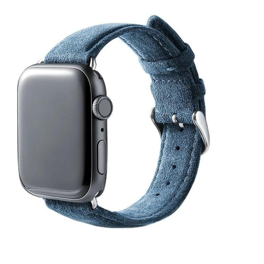 Alcantara Apple Watch Band With Buckle - Ocean Blue - 38/40/41mm - Alcanside