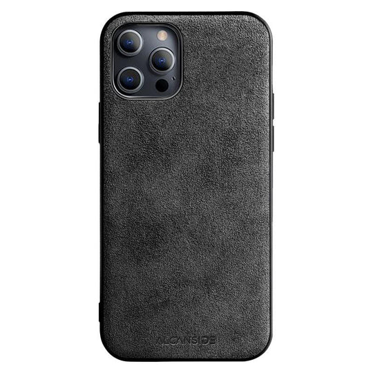 iPhone 12 Pro Max - Alcantara Back Cover - Space Grey - Alcanside