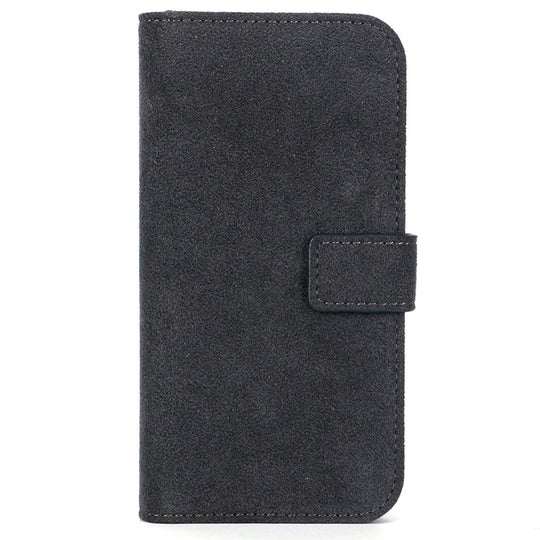 iPhone 14 Pro - Wallet Alcantara Case - Space Grey - Alcanside